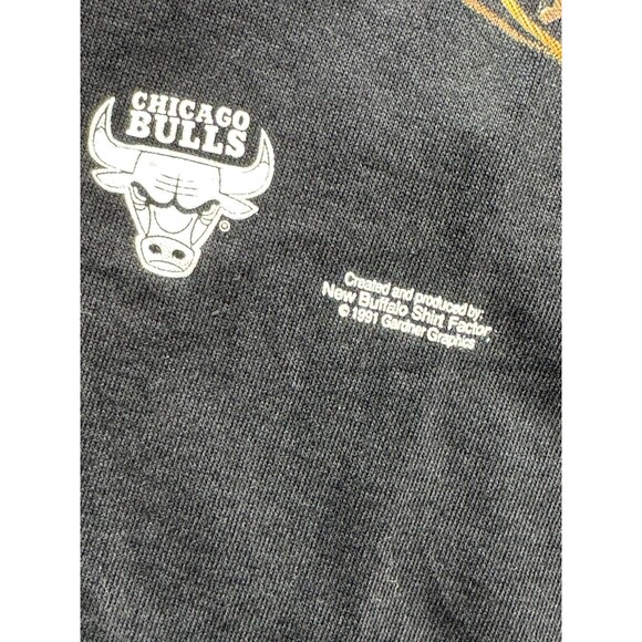 Vintage 1992 Chicago Bulls Back 2 Back Champions T-Shirt Small NWT USA - Picture 7 of 10
